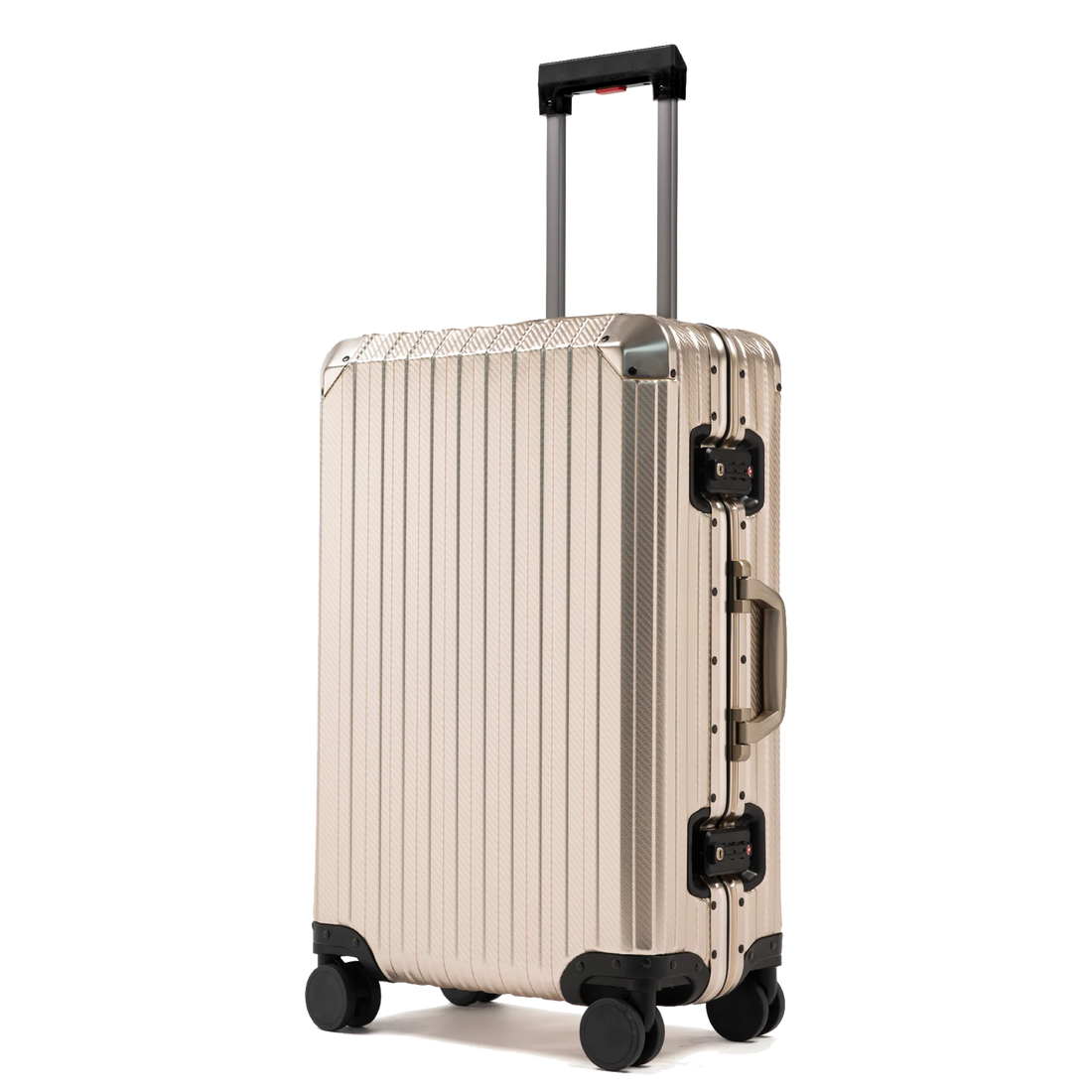 TREK Aluminum Suitcase Champagne