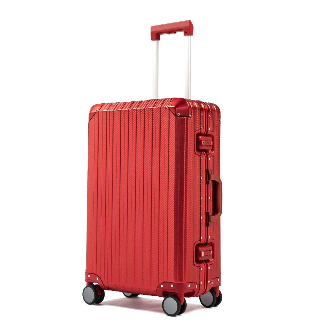 TREK Aluminum Suitcase Red