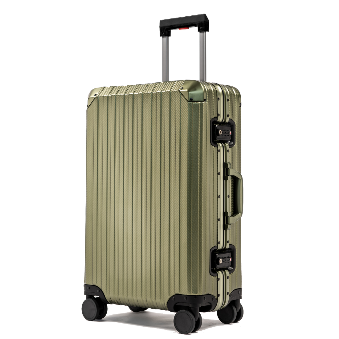 TREK Aluminum Suitcase Army Green